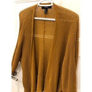 Mustard Waffle Cardigan
